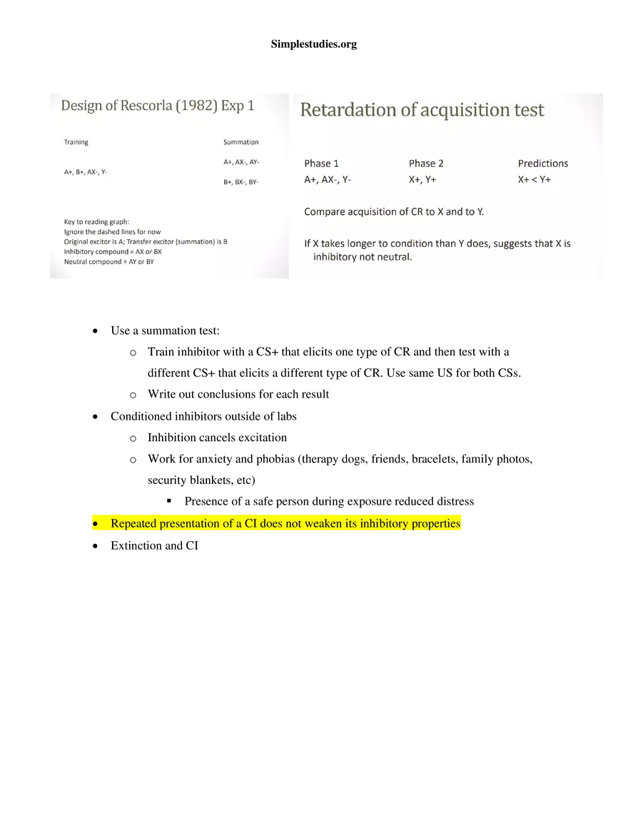 Learning and Conditioning Study Guide - Page 4