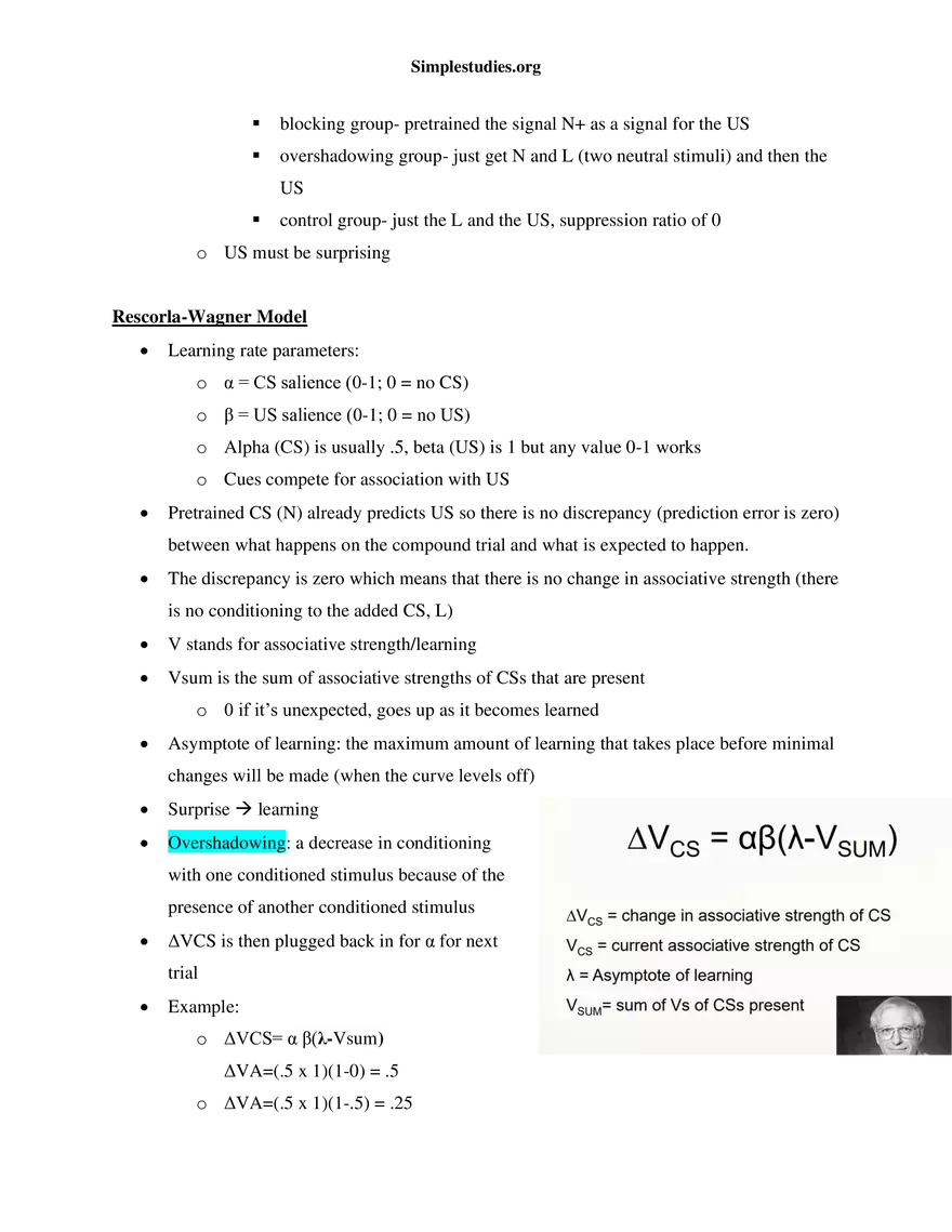 Learning and Conditioning Study Guide - Page 6