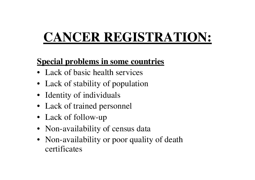 Cancer Registration: Principles And Methods - Page 12