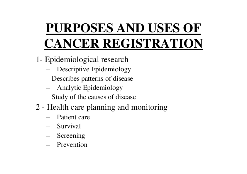 Cancer Registration: Principles And Methods - Page 24