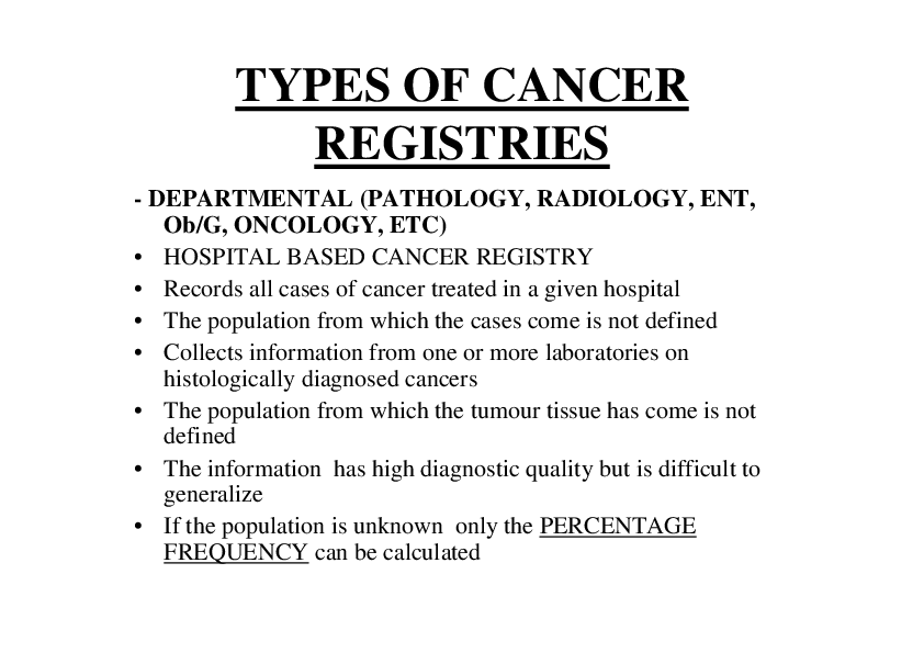 Cancer Registration: Principles And Methods - Page 35