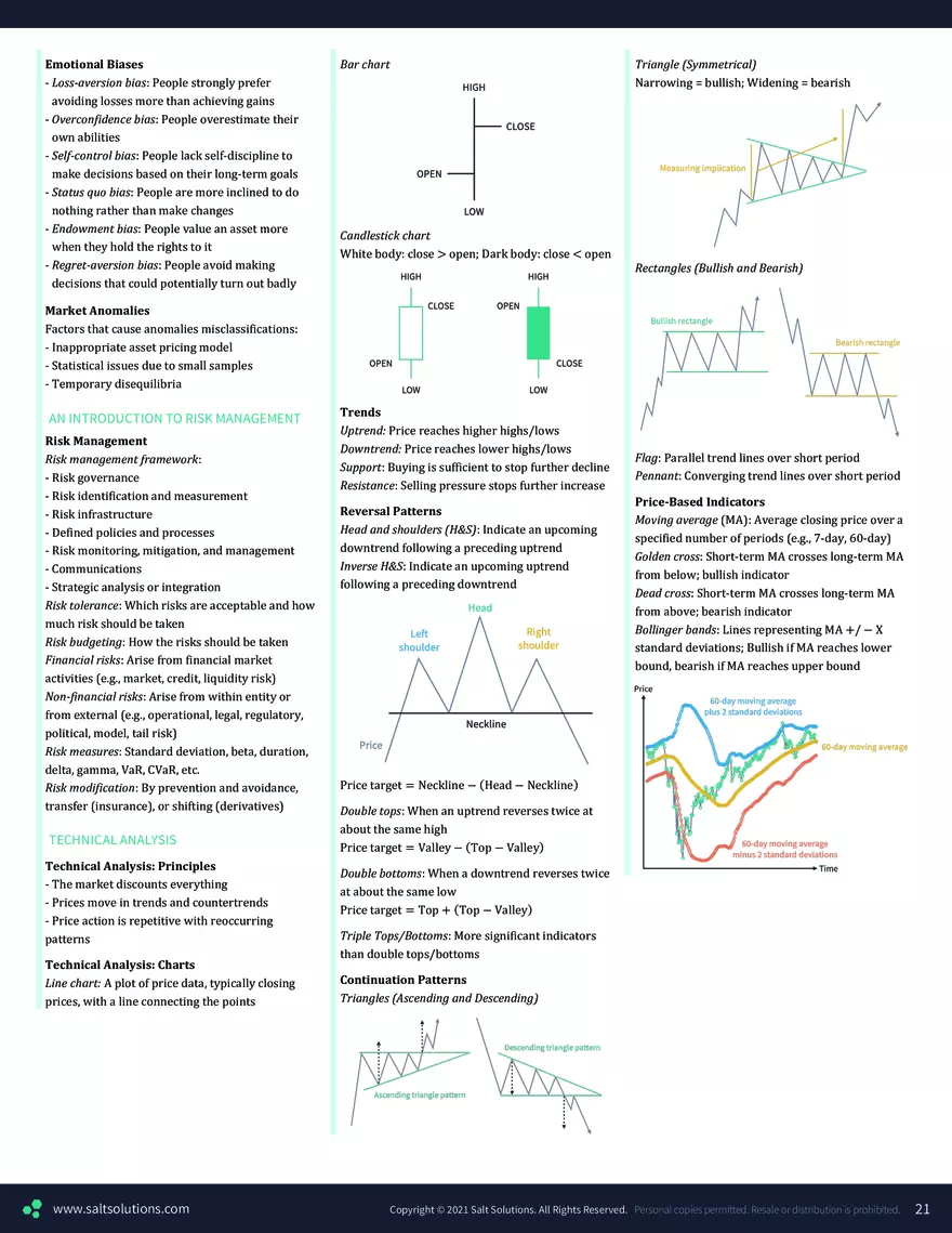 CFA 1 Formula Sheet – 2023 Syllabus - Page 14