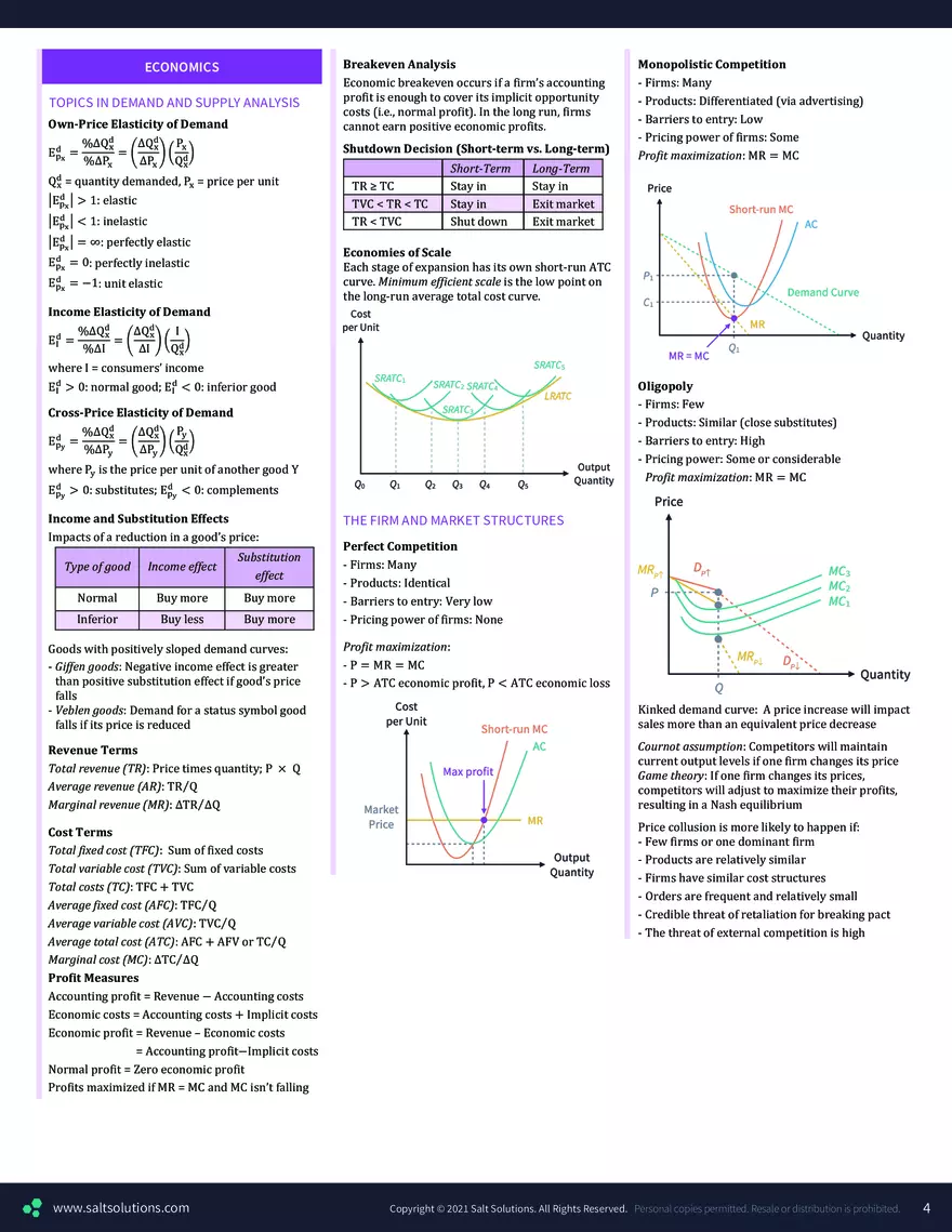 CFA 1 Formula Sheet – 2023 Syllabus - Page 17