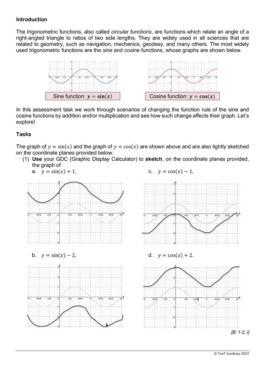 MYP5E - Transformations of Trigonometric Functions - Page 7