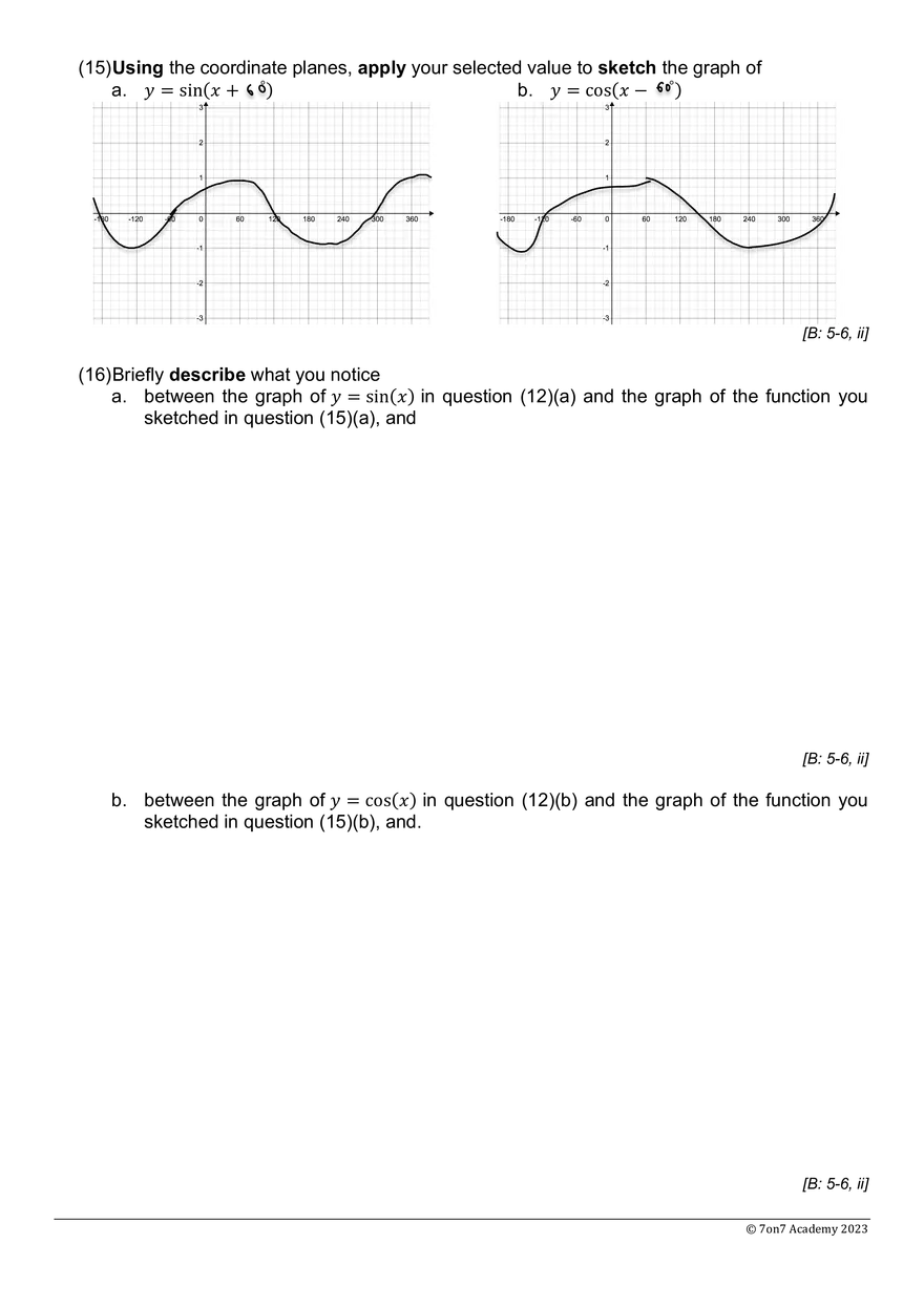 MYP5E - Transformations of Trigonometric Functions - Page 13