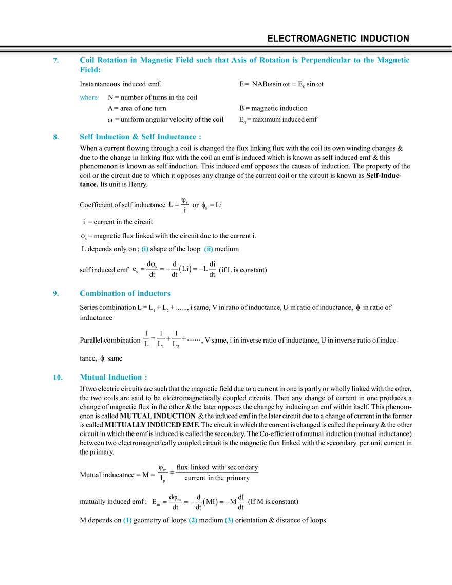 Electromagnetic Induction Notes - Page 42