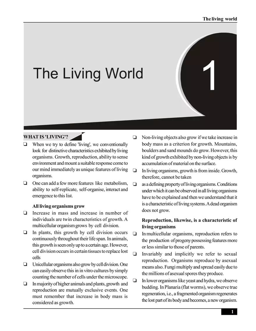 The Living World - Page 1