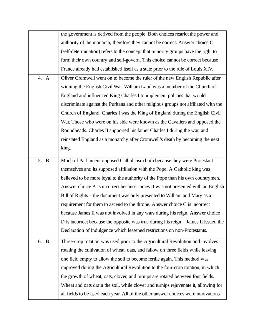 AP European History Unit 3 Quiz - Page 12