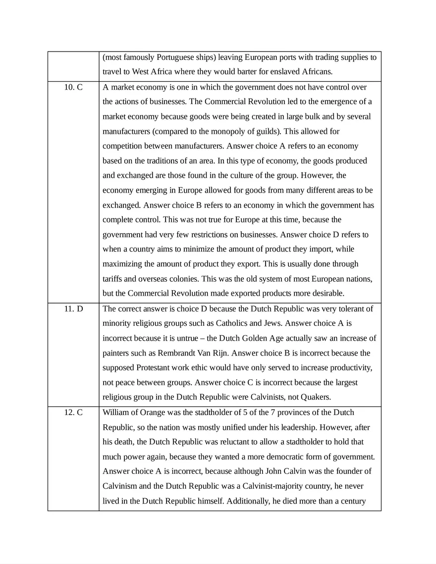 AP European History Unit 3 Quiz - Page 14