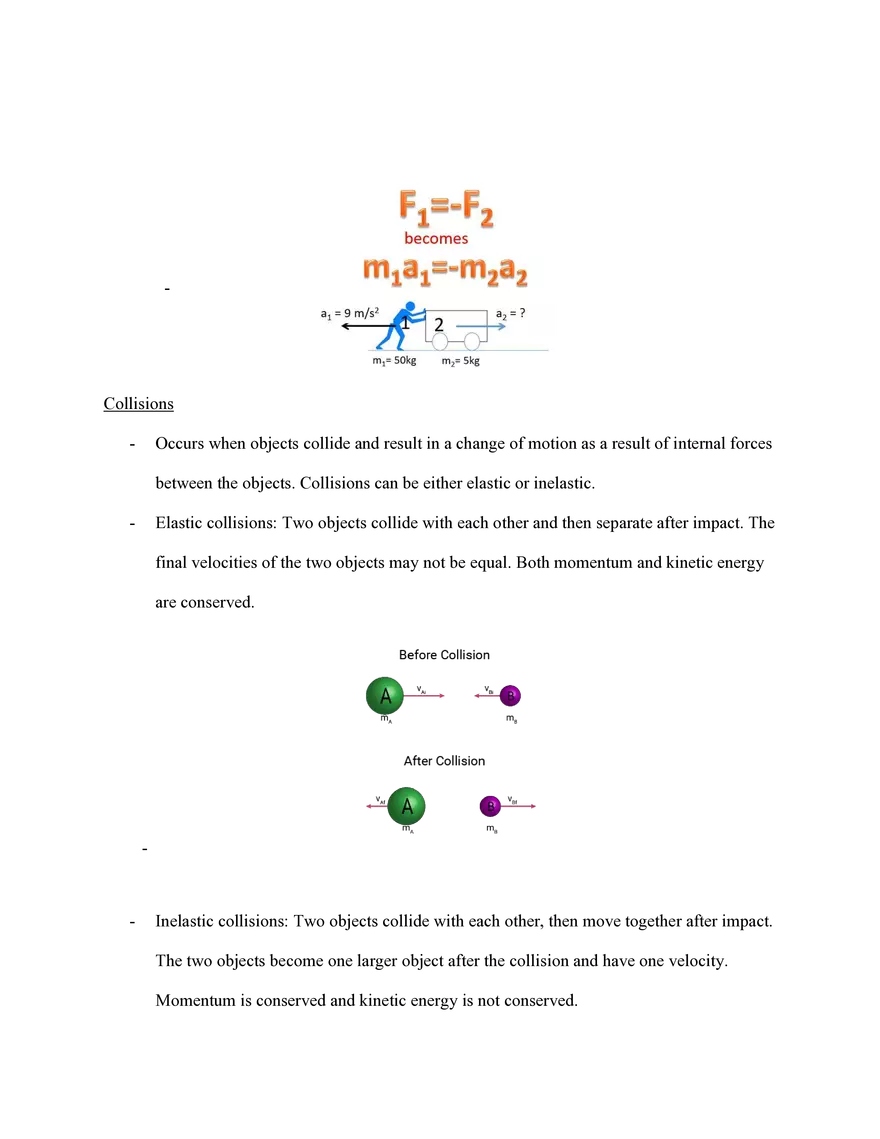Physics Review Unit 5 Momentum - Page 3