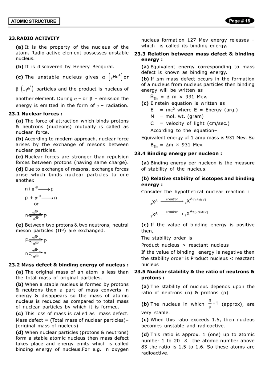 Atomic Structure Notes - Page 10