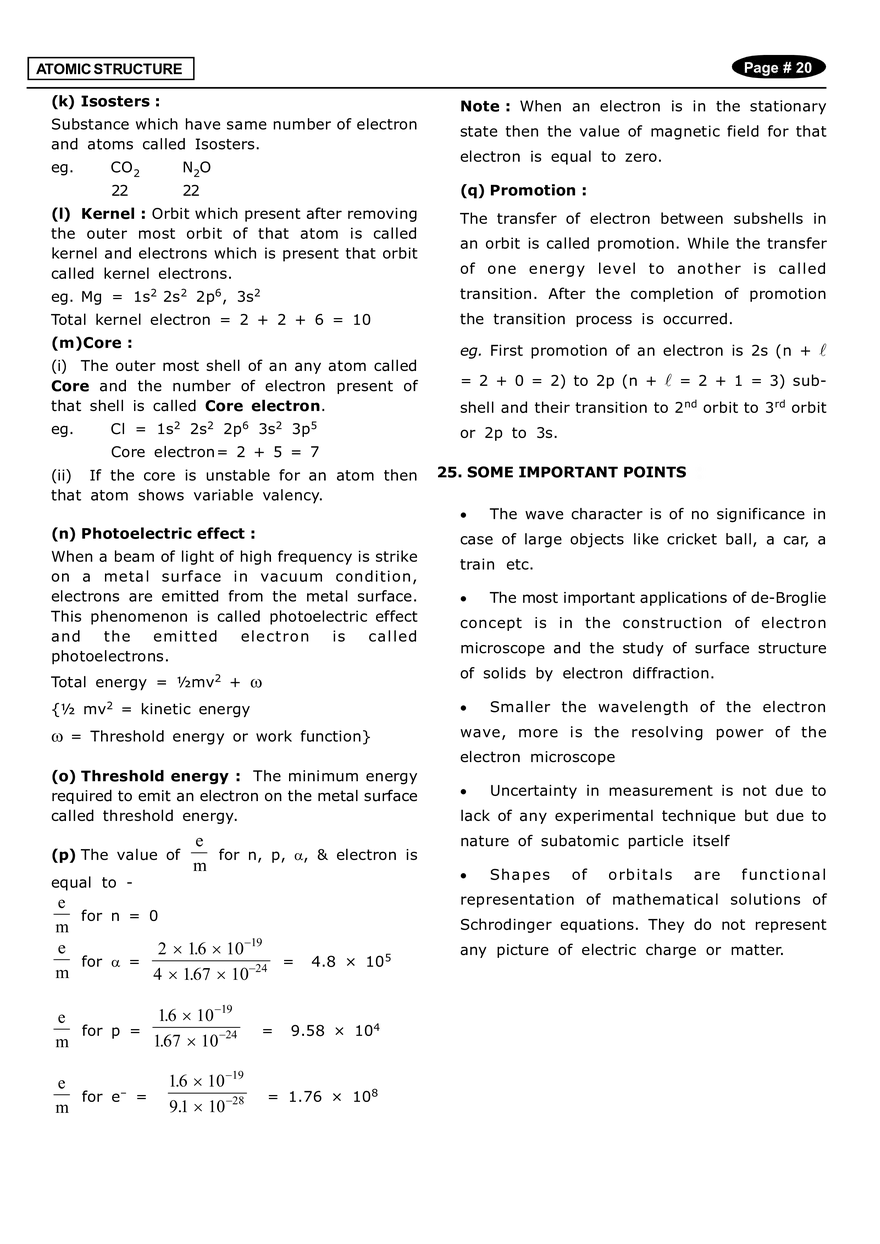 Atomic Structure Notes - Page 12
