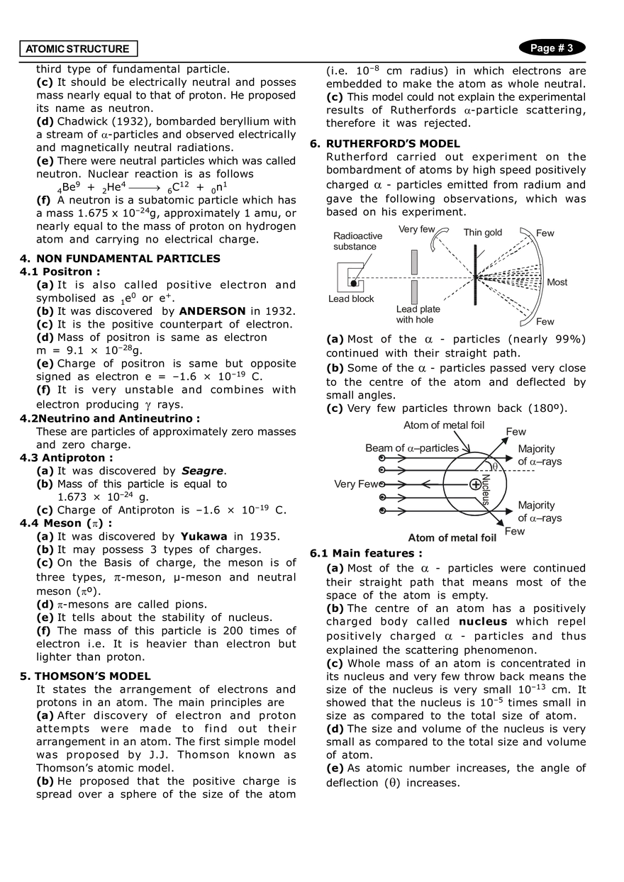 Atomic Structure Notes - Page 13