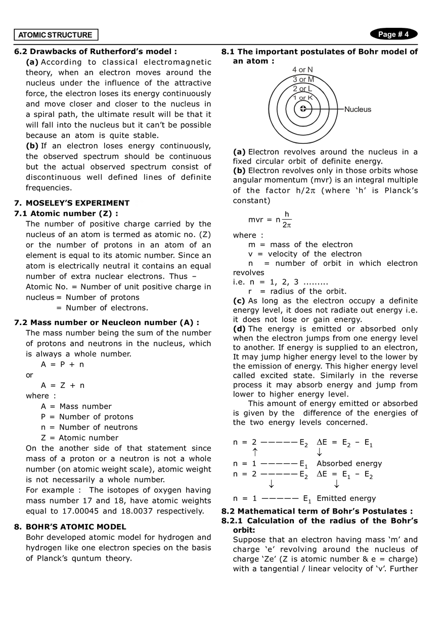 Atomic Structure Notes - Page 14
