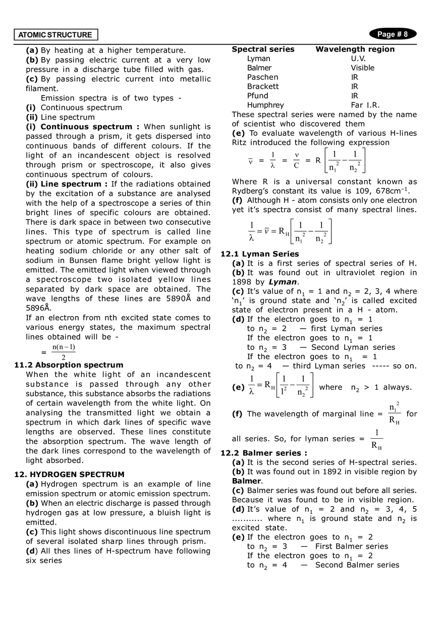 Atomic Structure Notes - Page 18