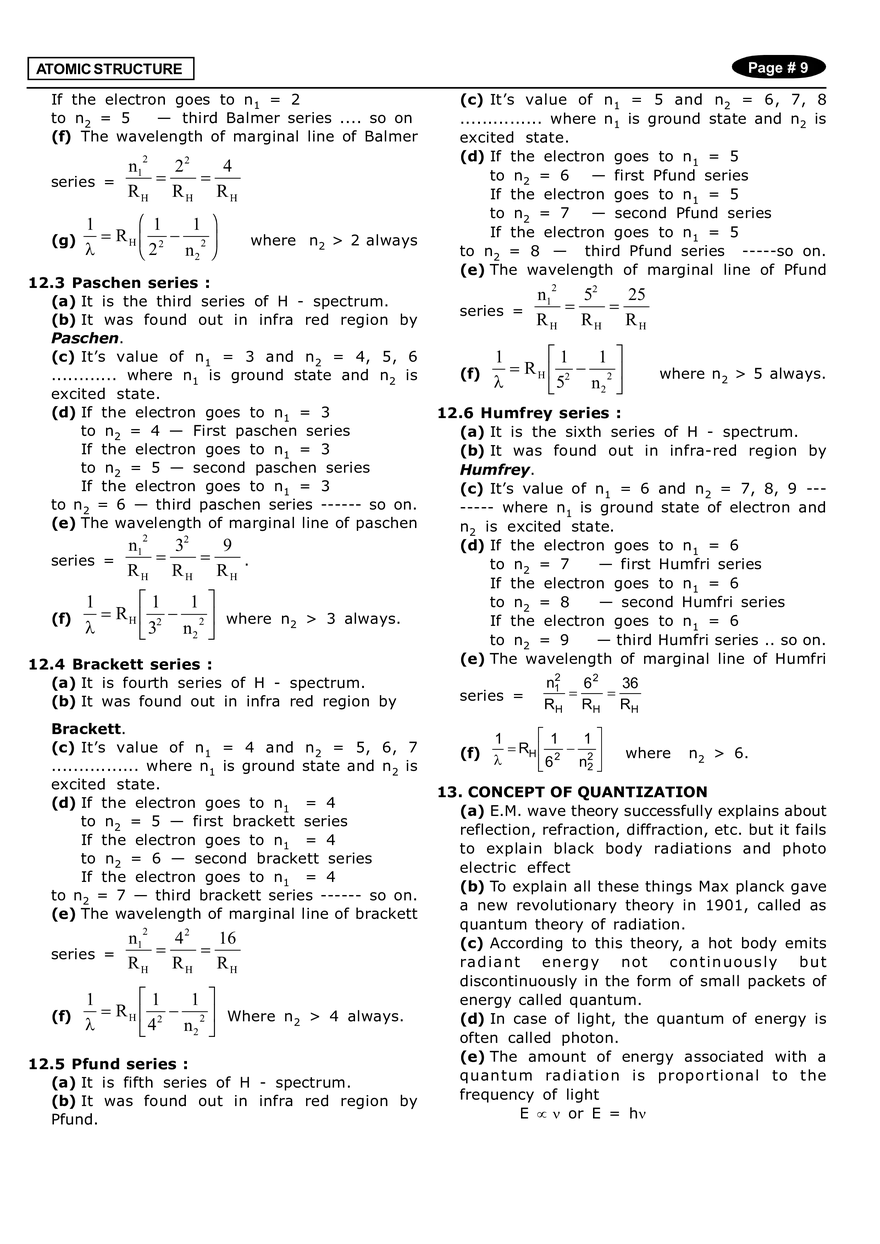 Atomic Structure Notes - Page 19