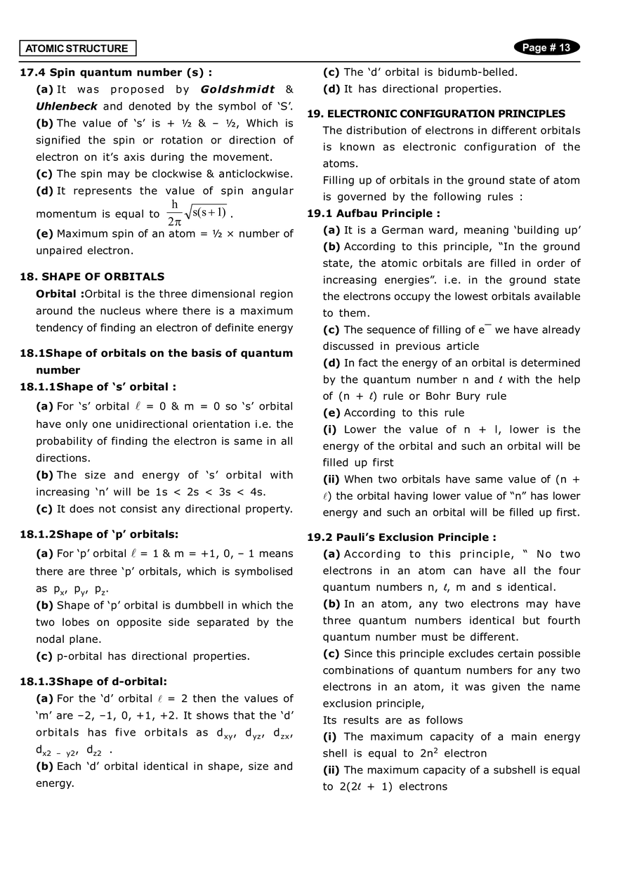 Atomic Structure Notes - Page 5