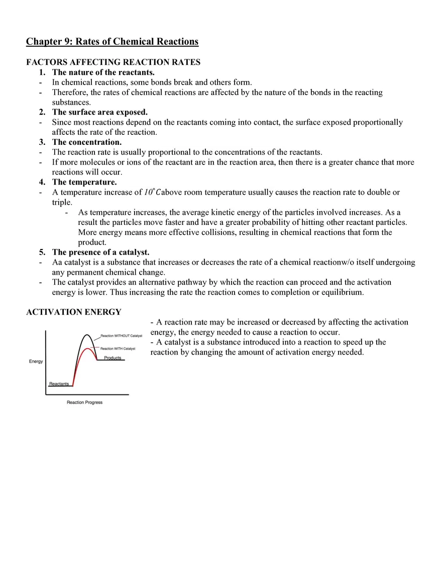 Chapter 9 Rates of Chemical Reactions - Page 1