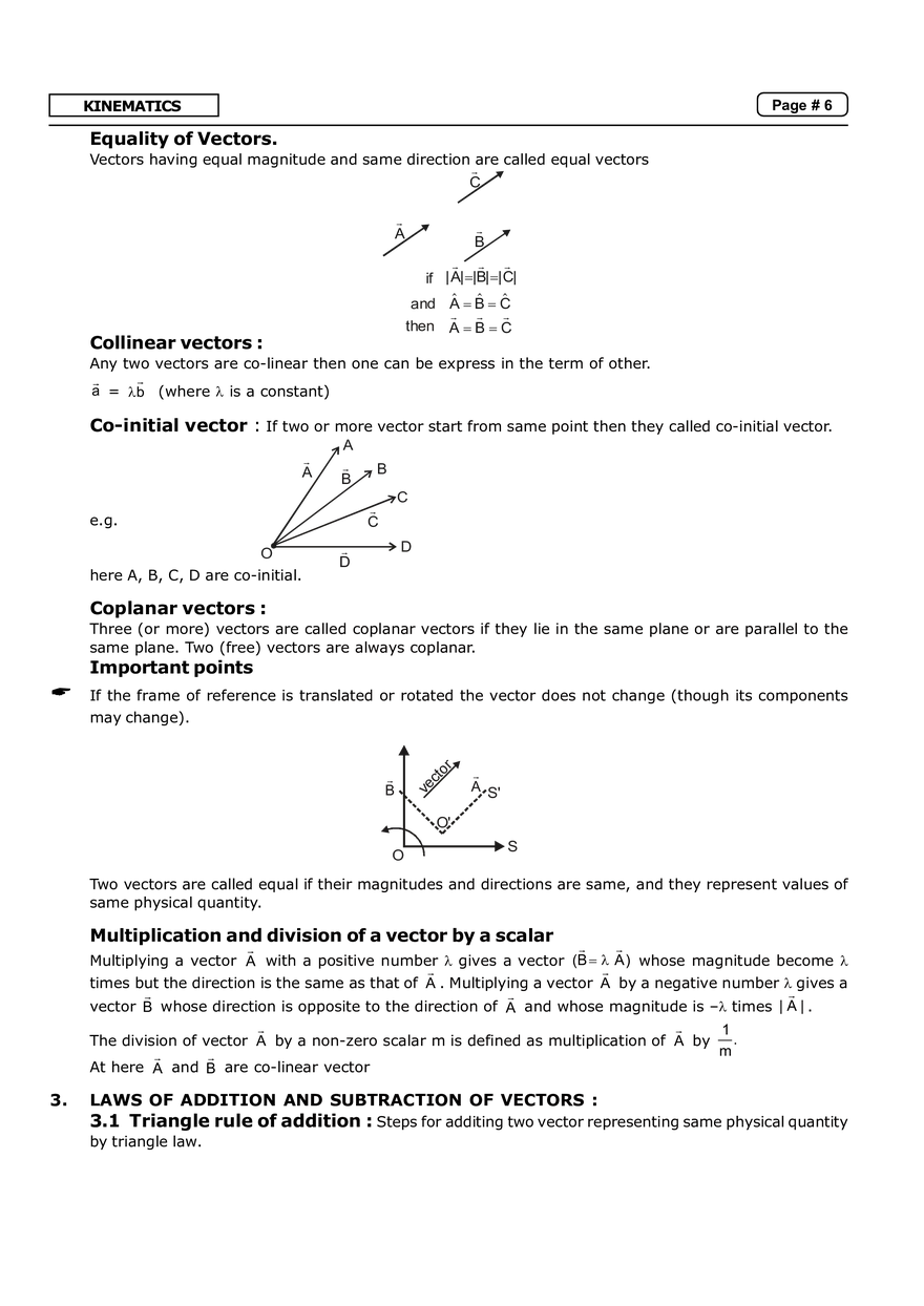 Kinematics Notes - Page 7