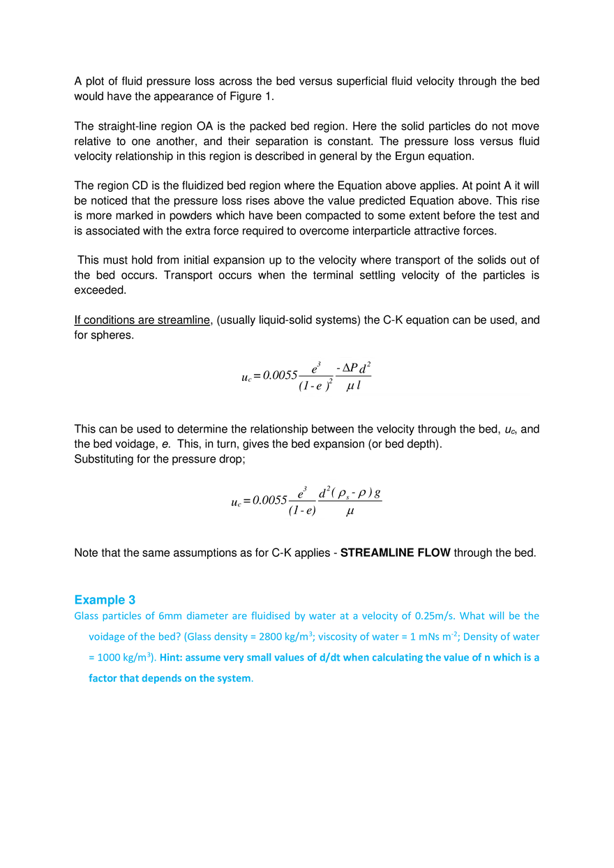 Module 2: Flow Of Fluids Through Packed And Fluidized Columns - Page 7