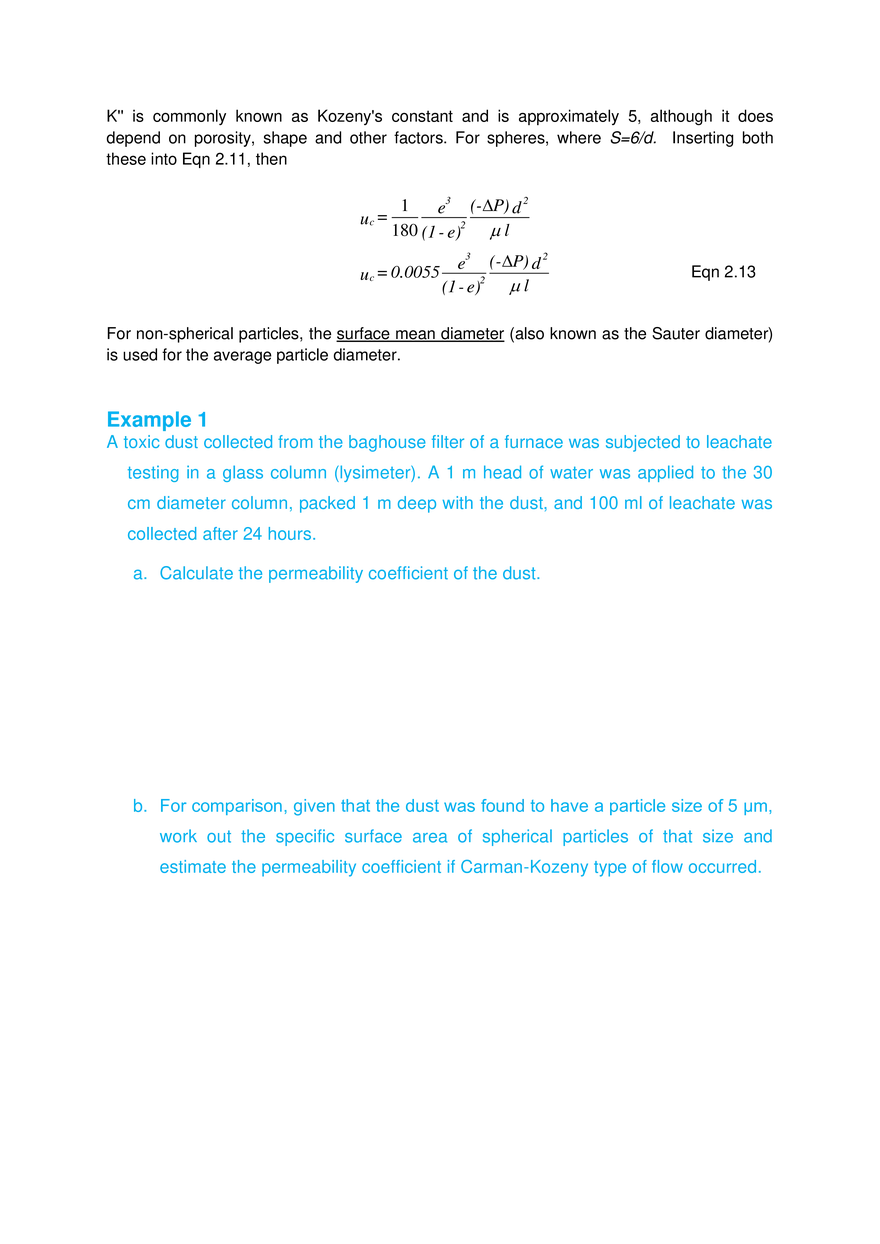 Module 2: Flow Of Fluids Through Packed And Fluidized Columns - Page 21