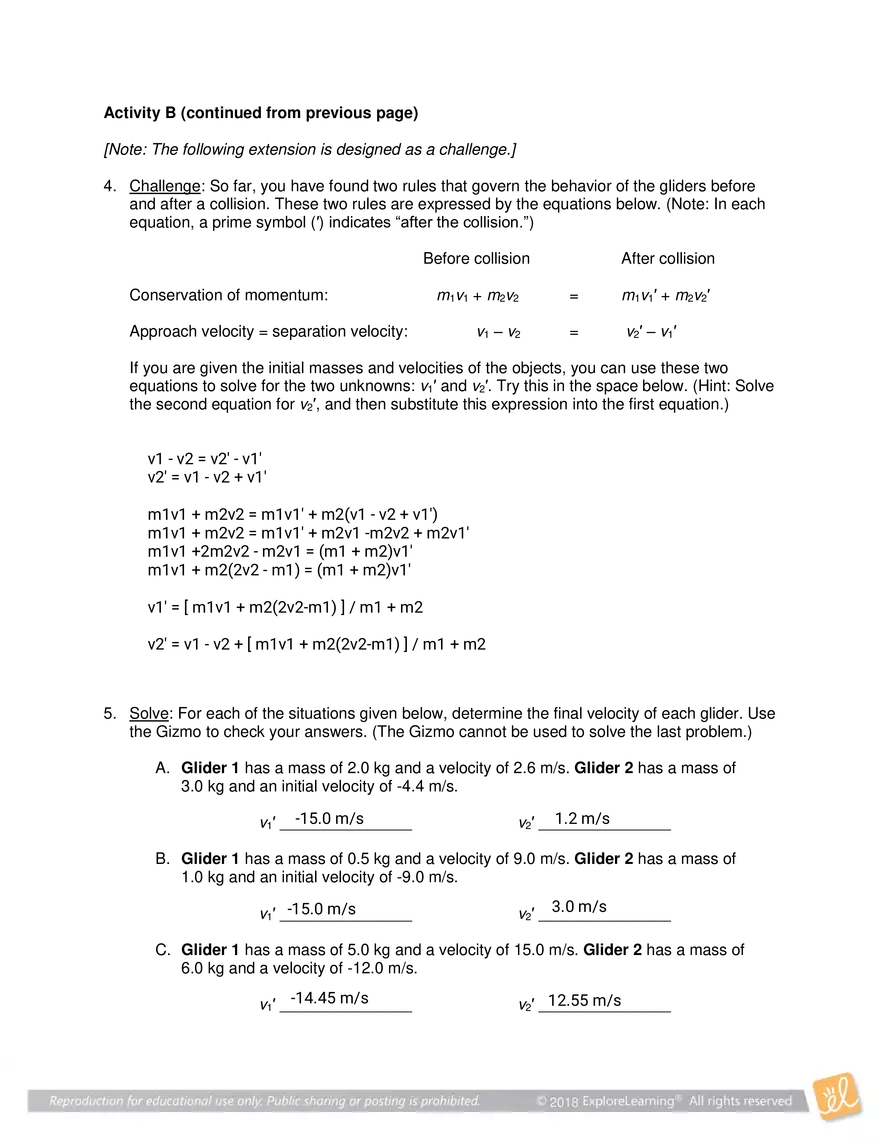 Air Track Gizmo Answer - Page 5