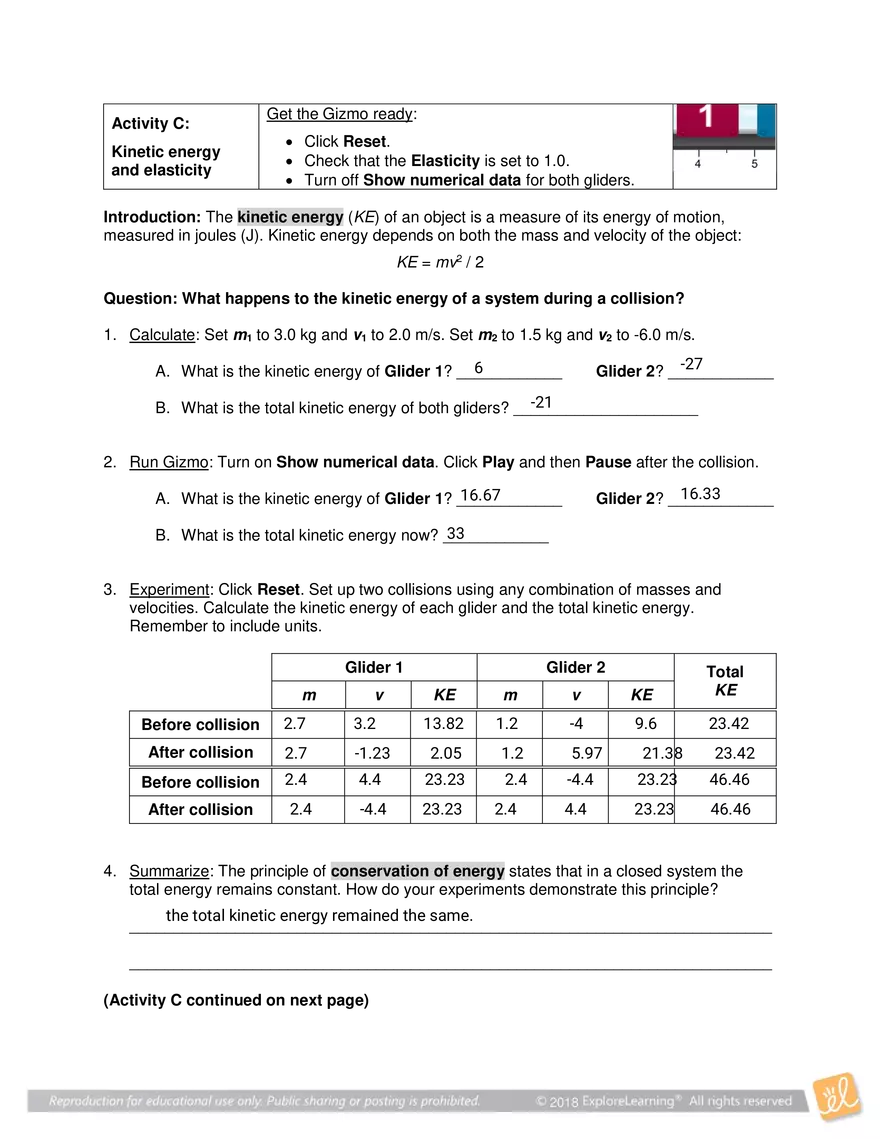 Air Track Gizmo Answer - Page 6