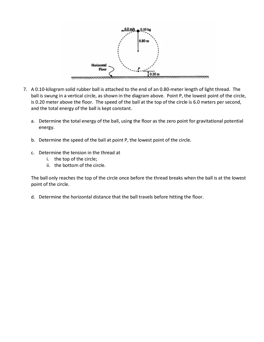 Circular Motion Skill Building Problems - Page 4