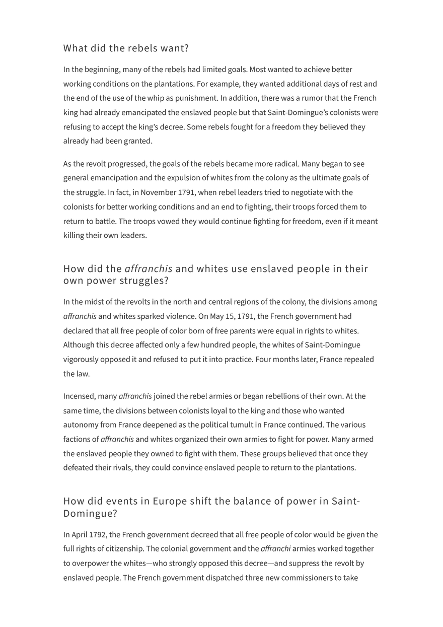 Choices Part II -The Haitian Revolution - Page 9