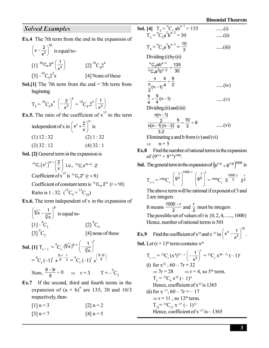 Binomial Theorem Notes - Page 6