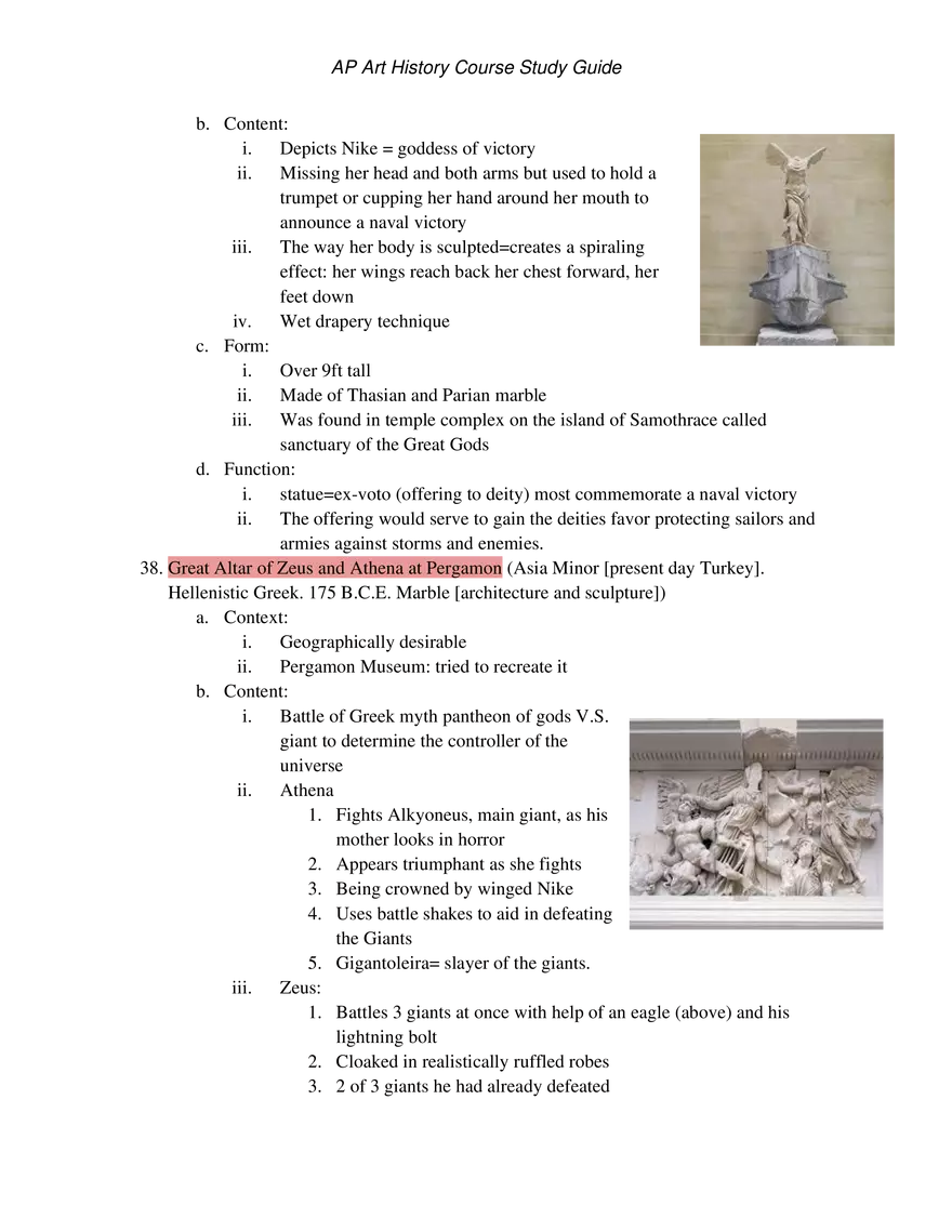 AP Art History Unit 2 Ancient Mediterranean - Page 9