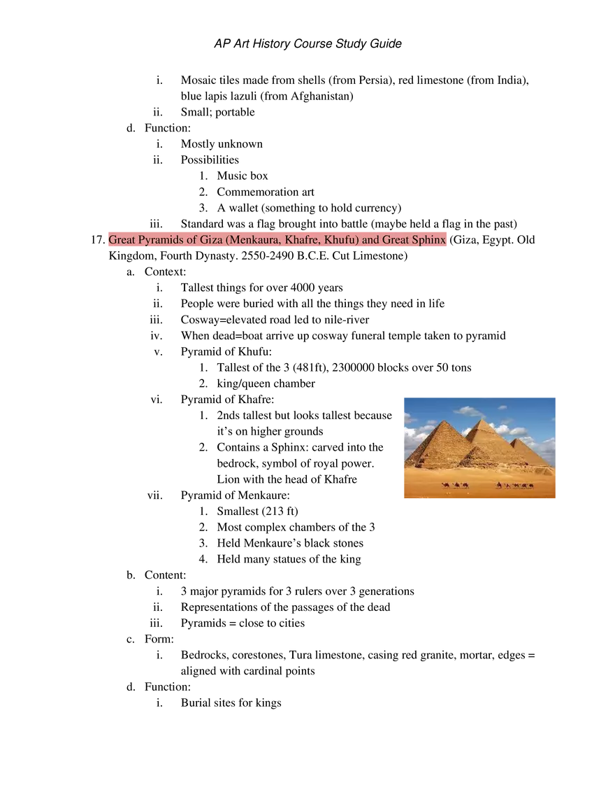 AP Art History Unit 2 Ancient Mediterranean - Page 19