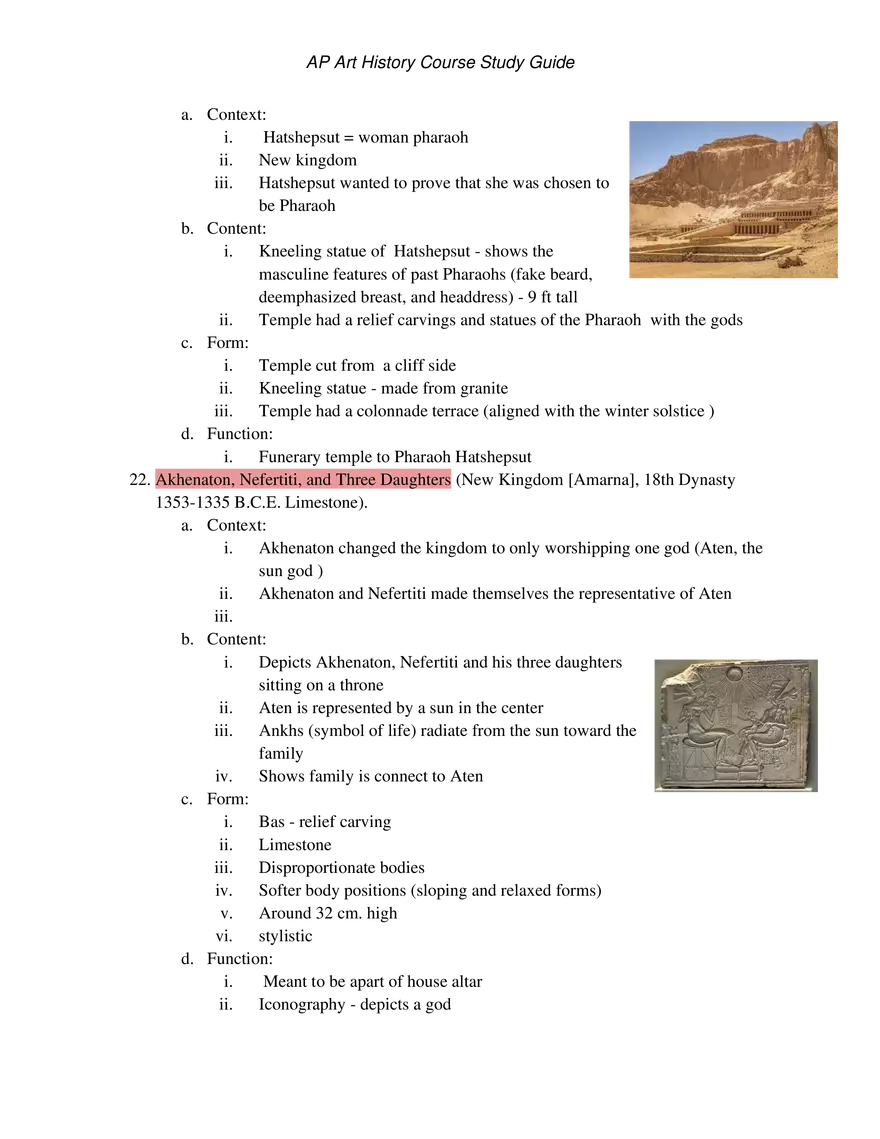 AP Art History Unit 2 Ancient Mediterranean - Page 22