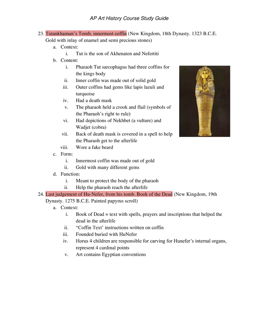 AP Art History Unit 2 Ancient Mediterranean - Page 23