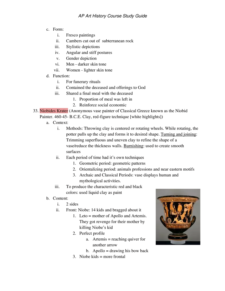 AP Art History Unit 2 Ancient Mediterranean - Page 6