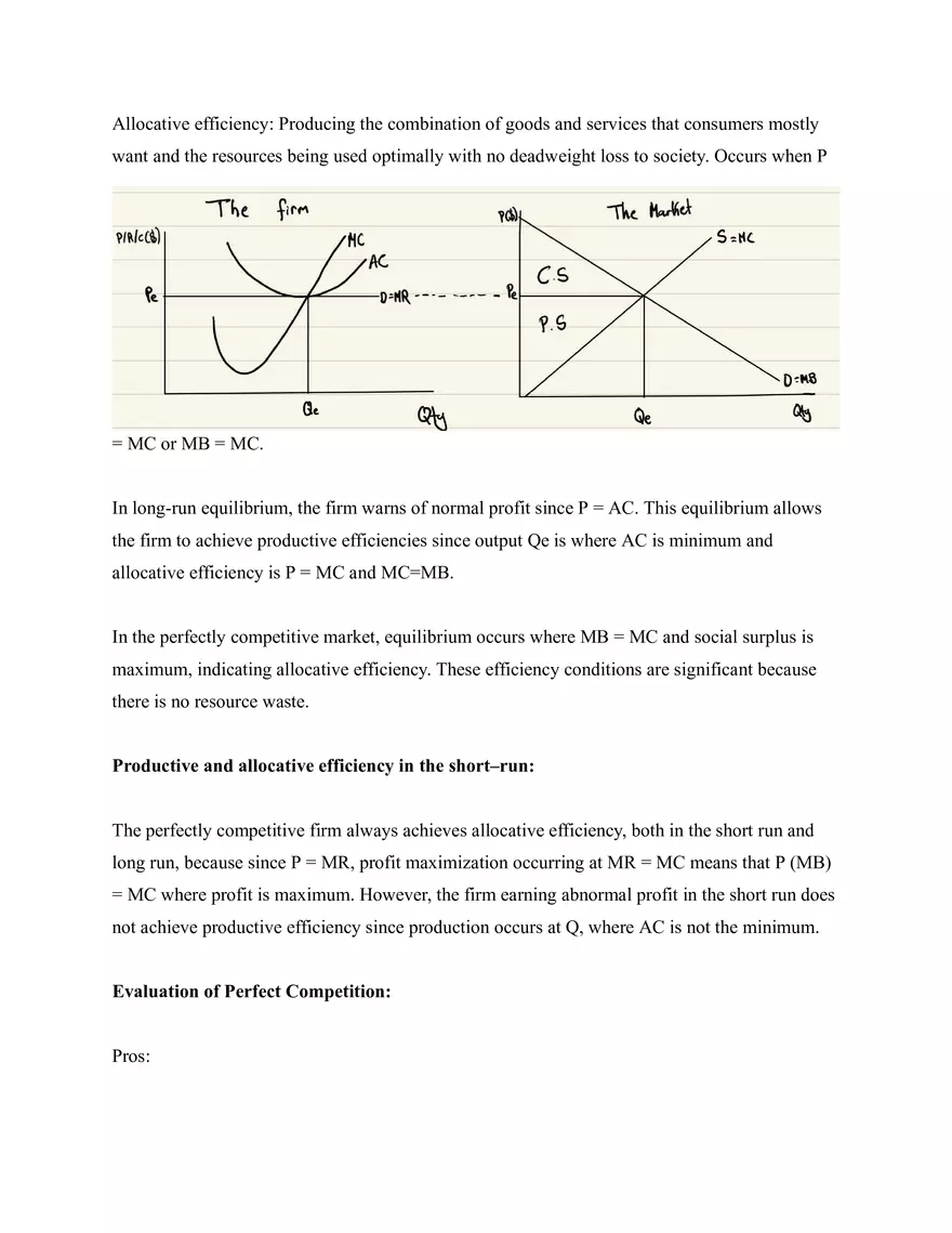 Microeconomics Notes Perfect Competition - Page 7