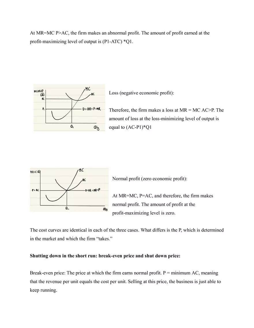 Microeconomics Notes Perfect Competition - Page 3