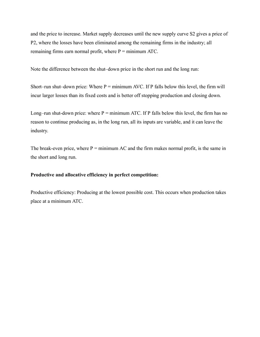 Microeconomics Notes Perfect Competition - Page 6