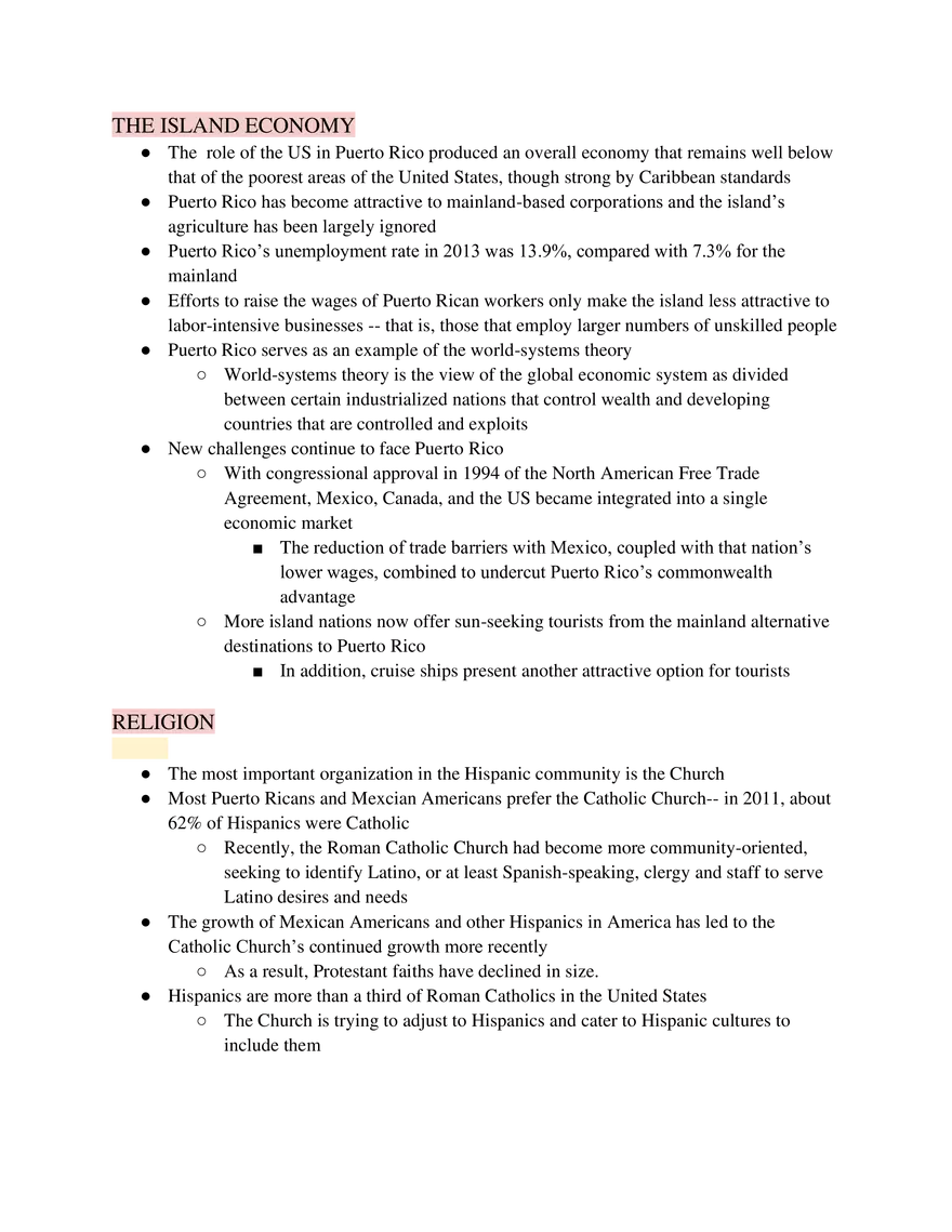 Ethnic Studies Mexican Americans, Puerto Ricans, and Cuban Americans - Page 3