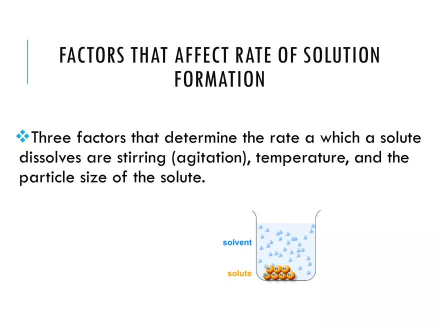 7.2 Solubility Mixing Solute and Solvent - Page 10