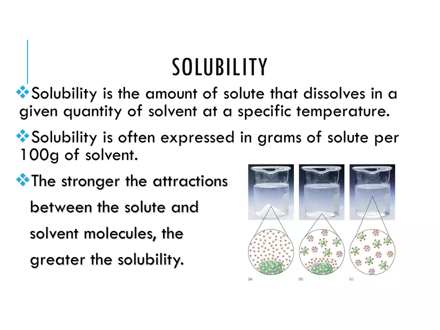 7.2 Solubility Mixing Solute and Solvent - Page 14