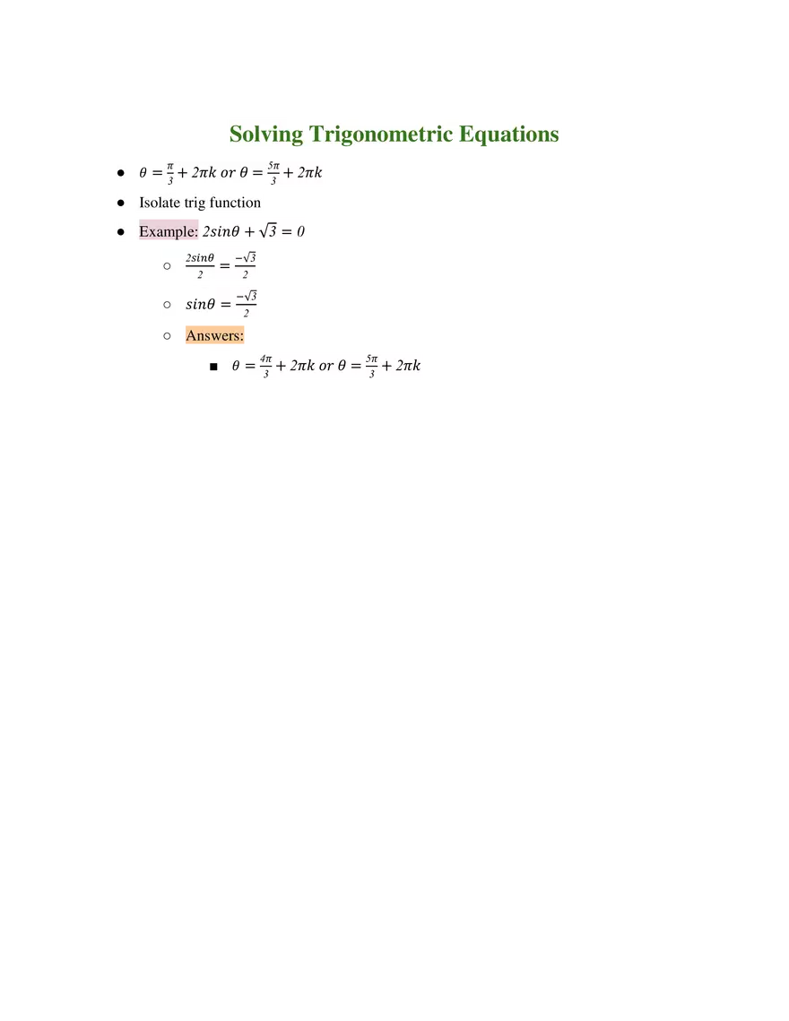 Unit 4 Trigonometric Formulas - Page 8