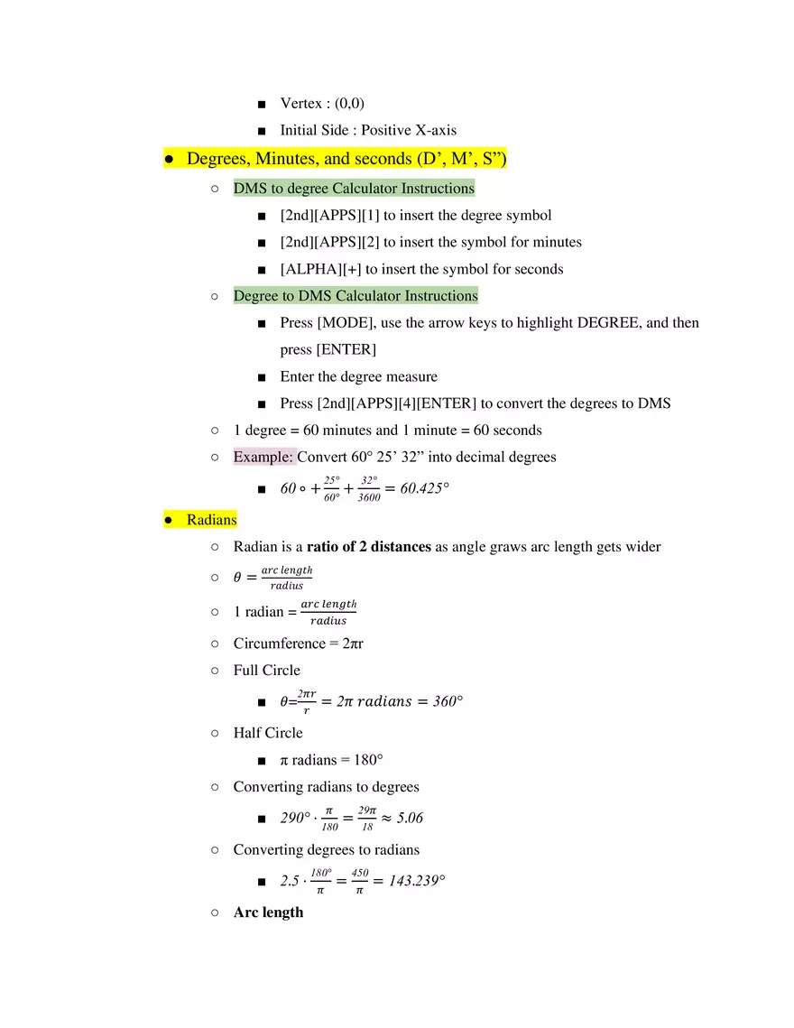 Unit 4 Trigonometric Formulas - Page 3