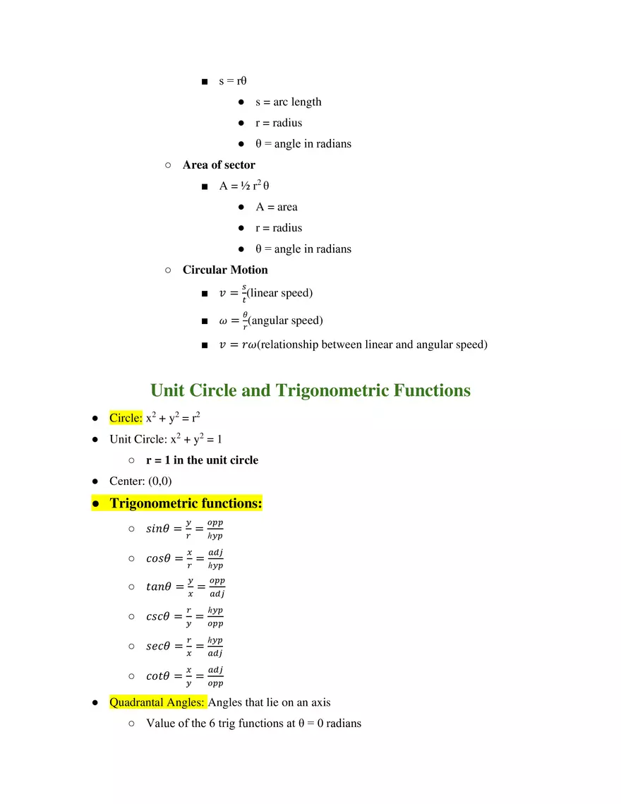 Unit 4 Trigonometric Formulas - Page 4
