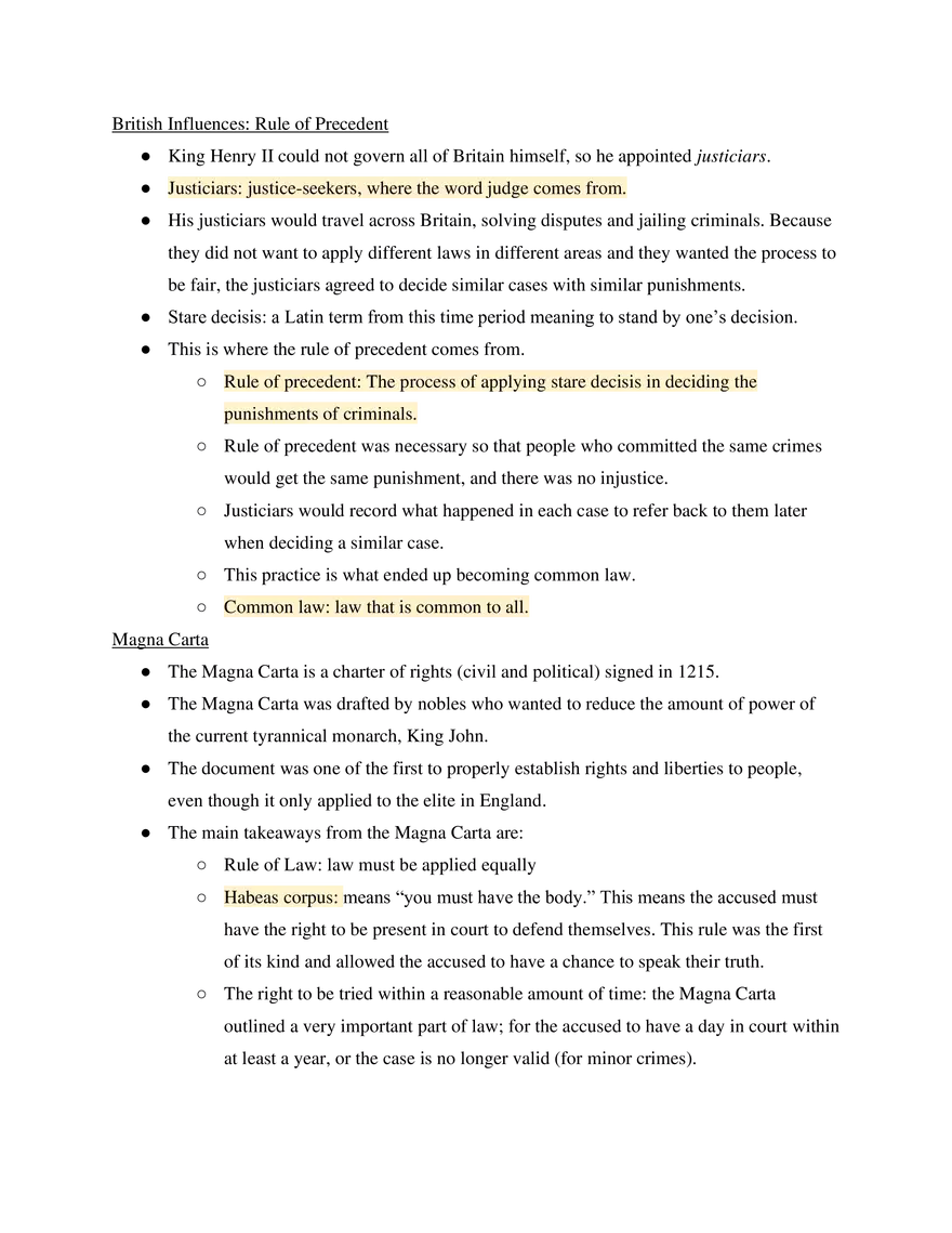 Canadian Law I Unit 1 Legal Principles - Page 3