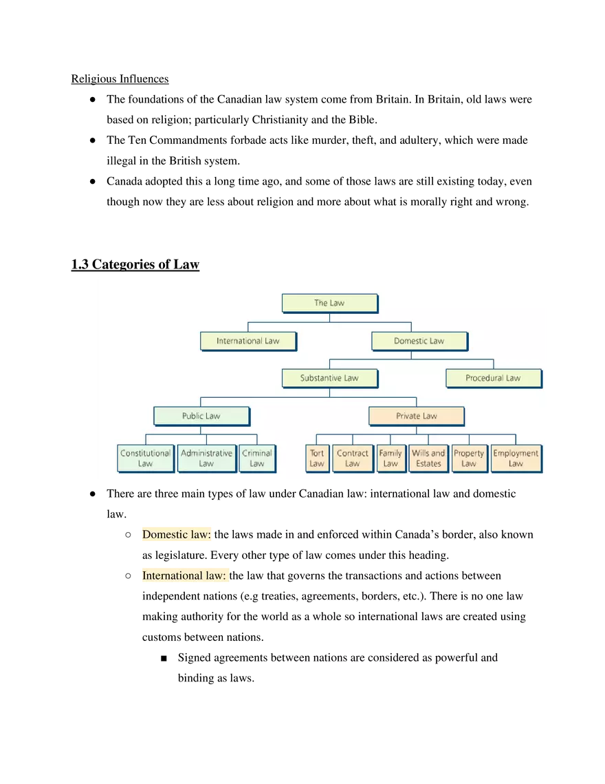 Canadian Law I Unit 1 Legal Principles - Page 4
