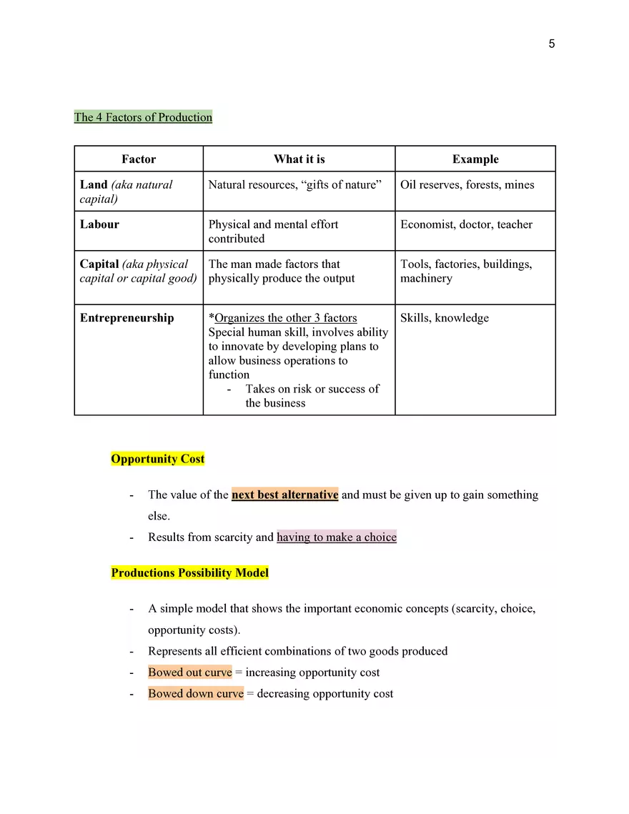 Economics Unit 1 Introduction to Economics - Page 2