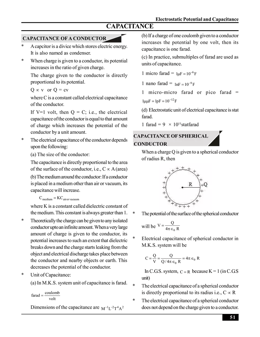Electrostatic Potential and Capacitance - Page 9