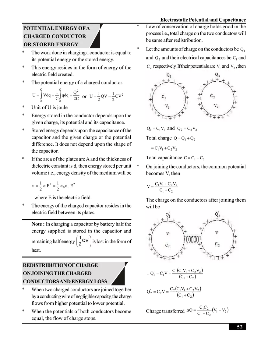 Electrostatic Potential and Capacitance - Page 10