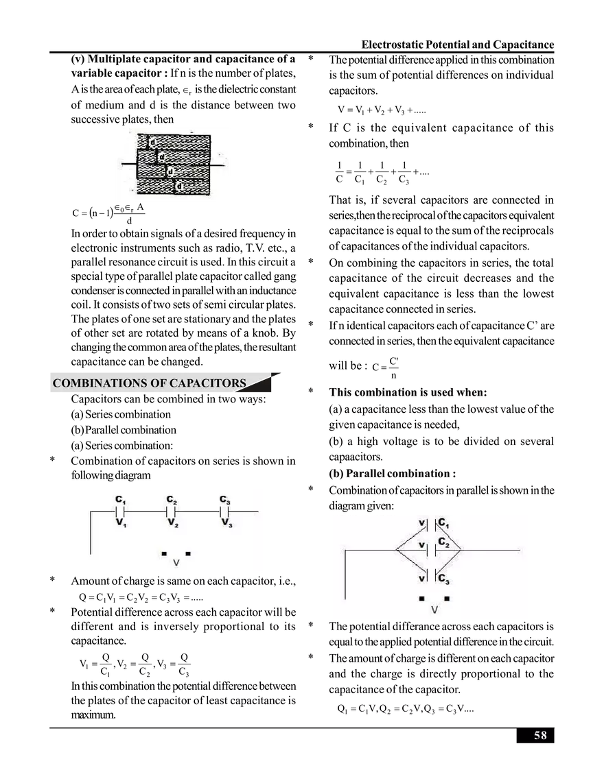 Electrostatic Potential and Capacitance - Page 17